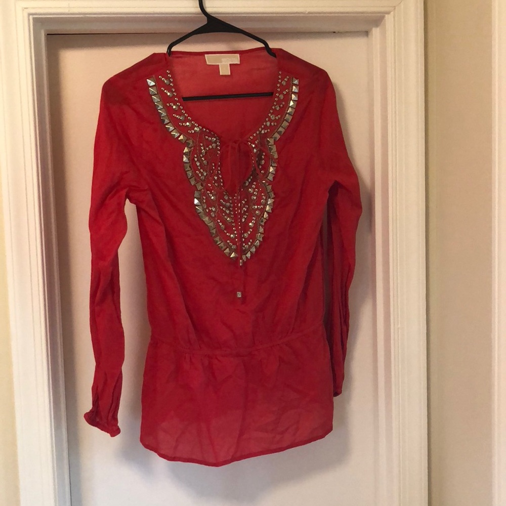 Red Michael Kors Tunic